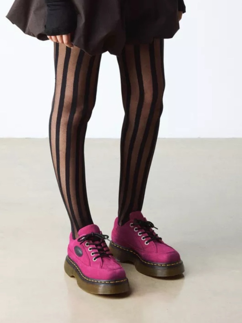 DR MARTENS Buzz 5I fuchsia leather platform lace up oxford’s shoes women’s 7 new